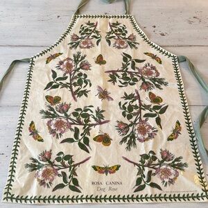 Vintage Botanic Garden Bees Butterflies Craft Garden PVC Apron - Made in England